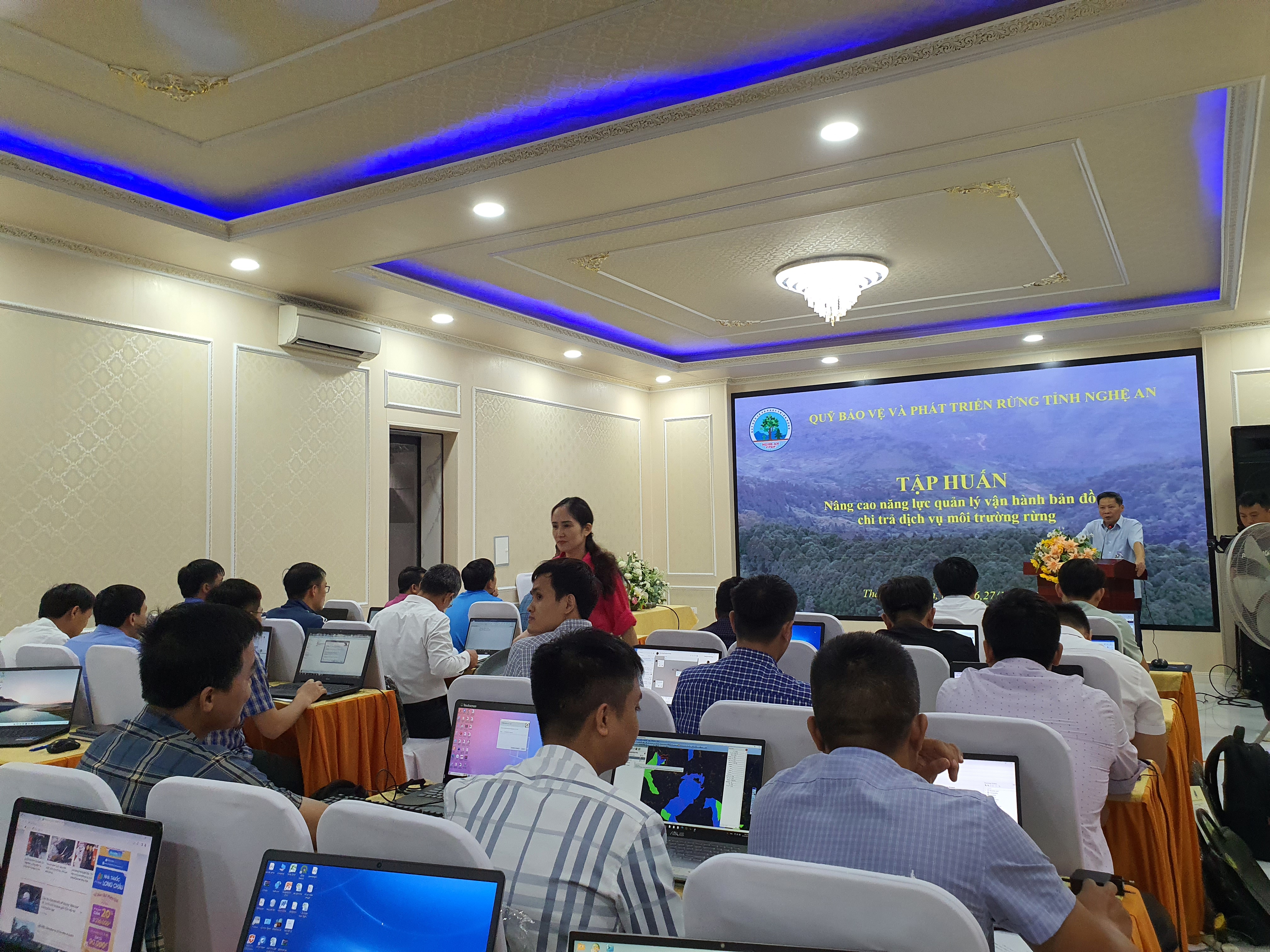 Quỹ Bảo vệ và phát triển rừng tỉnh Nghệ An tổ chức tập huấn nâng cao năng lực quản lý vận hành bản đồ chi trả dịch vụ môi trường rừng